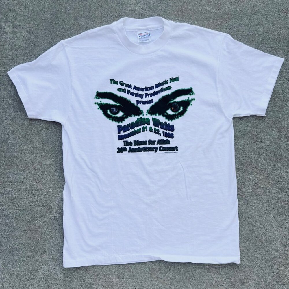 Vintage 1995 Paradise Waits 20th Anniversary Concert Tee